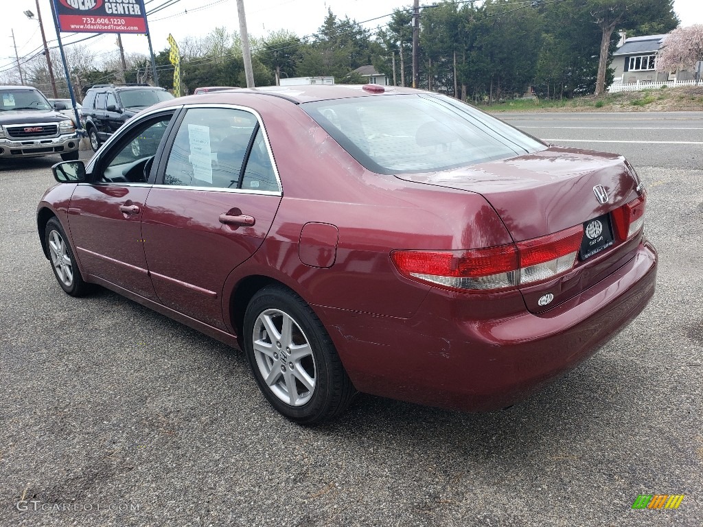 2004 Accord EX V6 Sedan - Redondo Red Pearl / Gray photo #2
