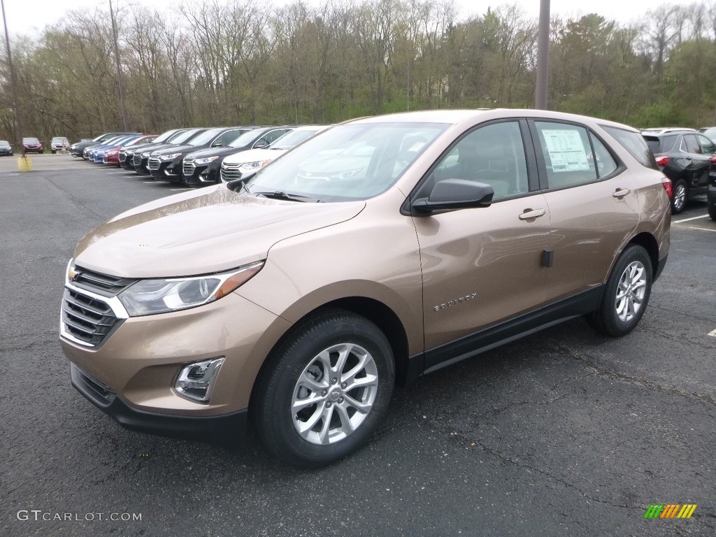 2019 Equinox LS - Sandy Ridge Metallic / Medium Ash Gray photo #1