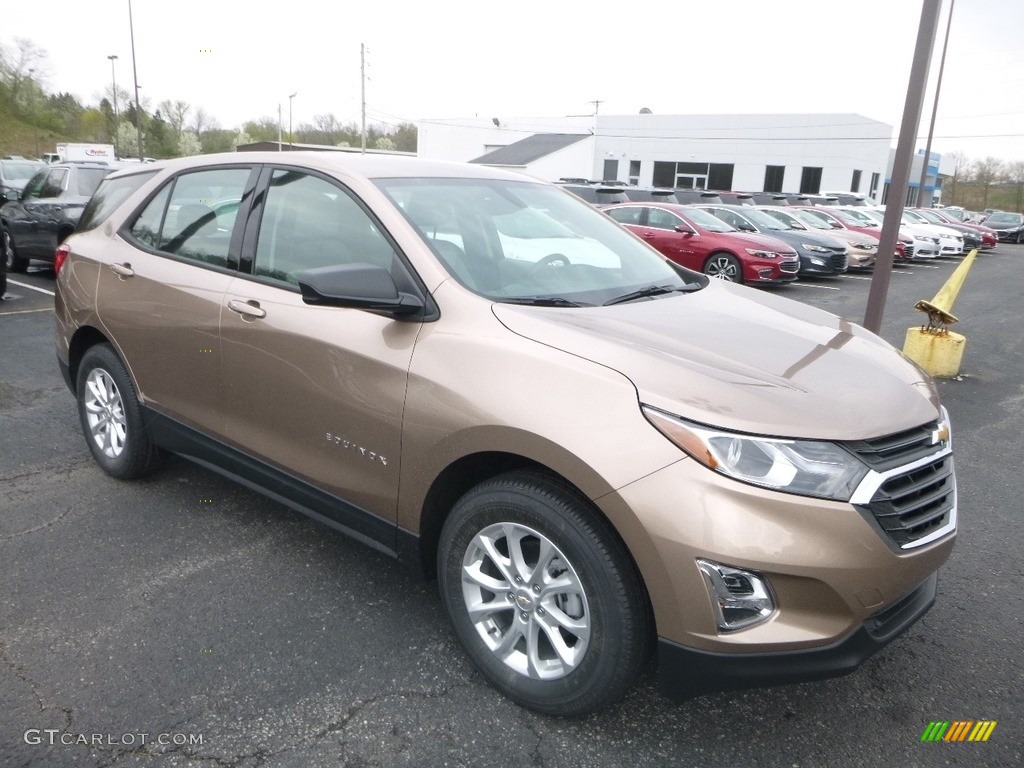 2019 Equinox LS - Sandy Ridge Metallic / Medium Ash Gray photo #7