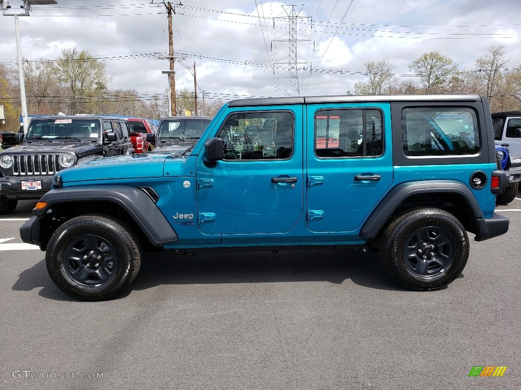Bikini Pearl 2019 Jeep Wrangler Unlimited Sport 4x4 Exterior Photo #132963731
