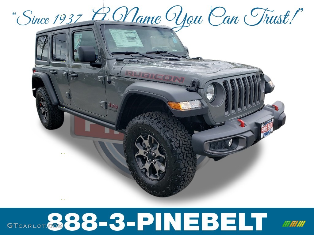 2019 Wrangler Unlimited Rubicon 4x4 - Sting-Gray / Black photo #1