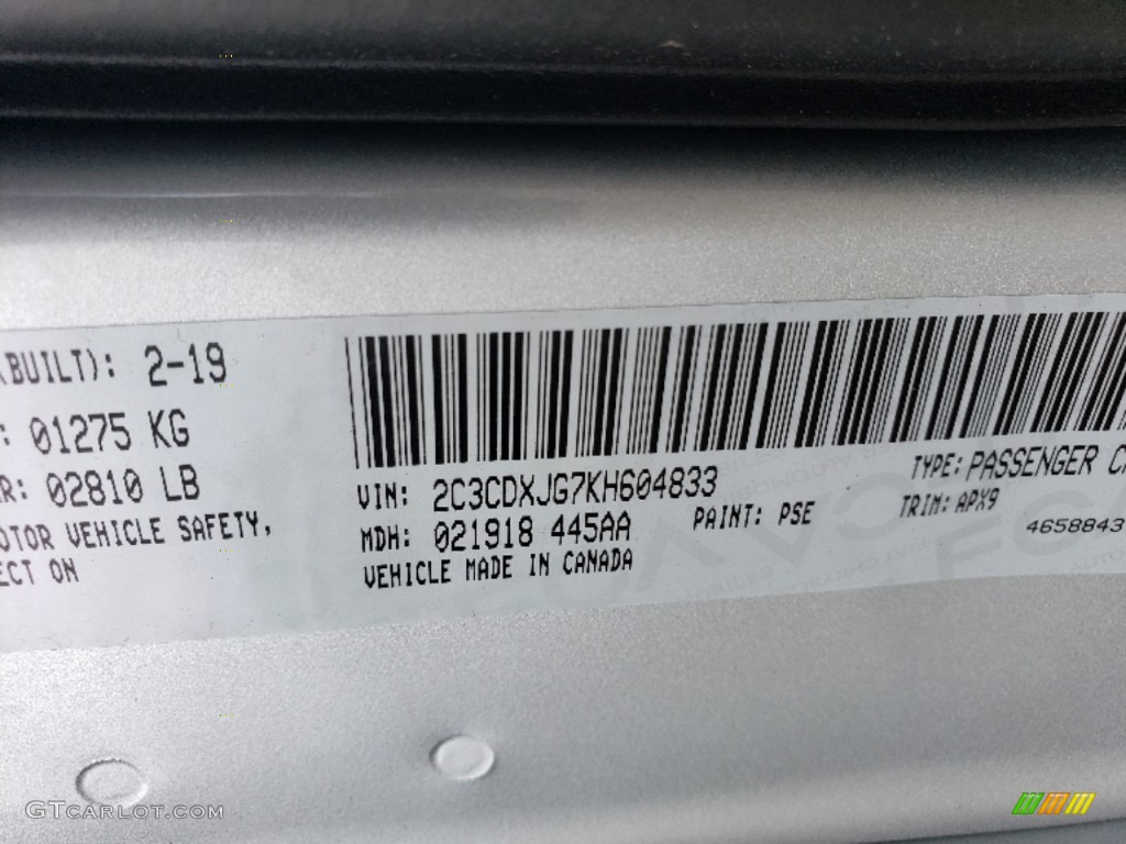 2019 Charger Color Code PSE for Triple Nickel Photo #132964864
