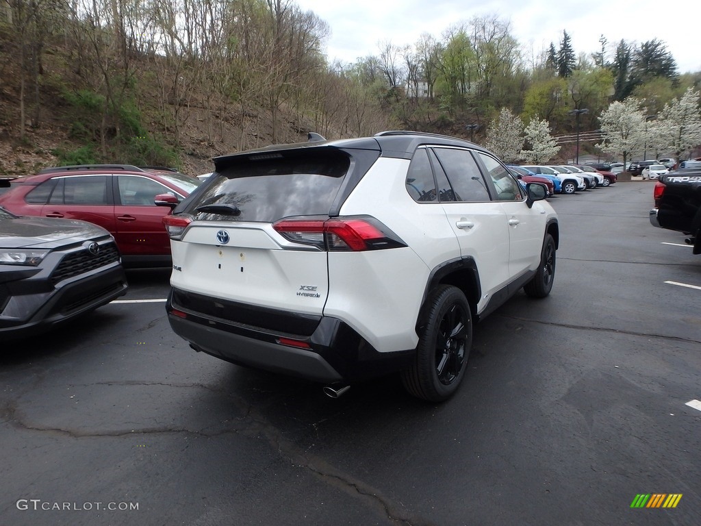 2019 RAV4 XSE AWD Hybrid - Blizzard White Pearl / Black photo #2