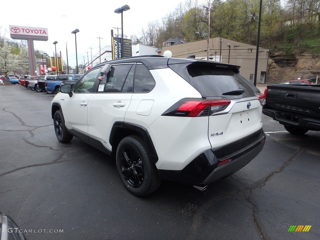 Blizzard White Pearl 2019 Toyota RAV4 XSE AWD Hybrid Exterior Photo #132965972