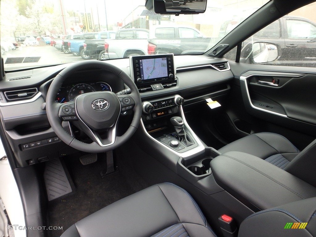 Black Interior 2019 Toyota RAV4 XSE AWD Hybrid Photo #132966128