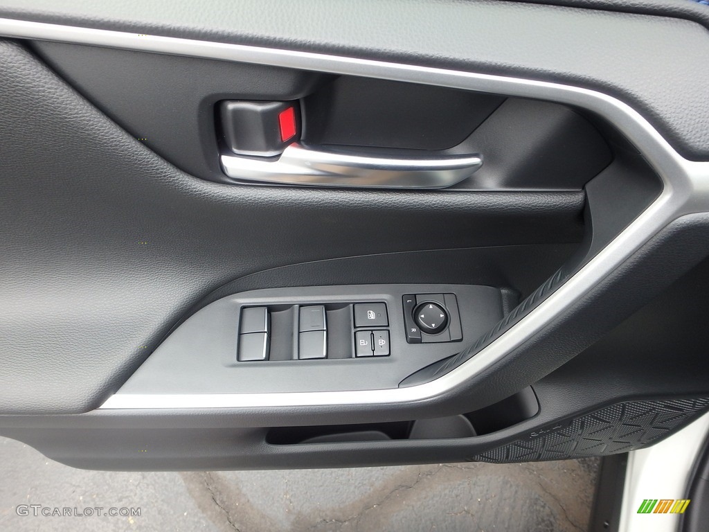 2019 Toyota RAV4 XSE AWD Hybrid Black Door Panel Photo #132966167