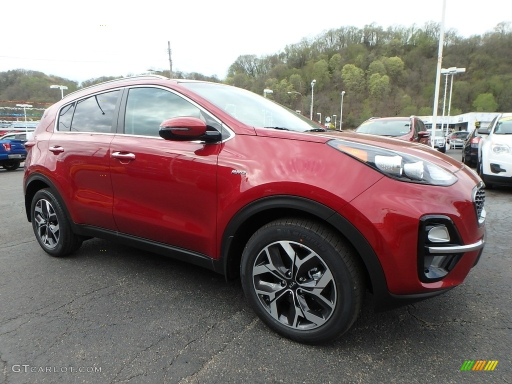 2020 Sportage EX AWD - Hyper Red / Black photo #9