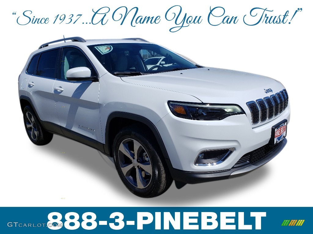 2019 Cherokee Limited 4x4 - Bright White / Black/Ski Grey photo #1