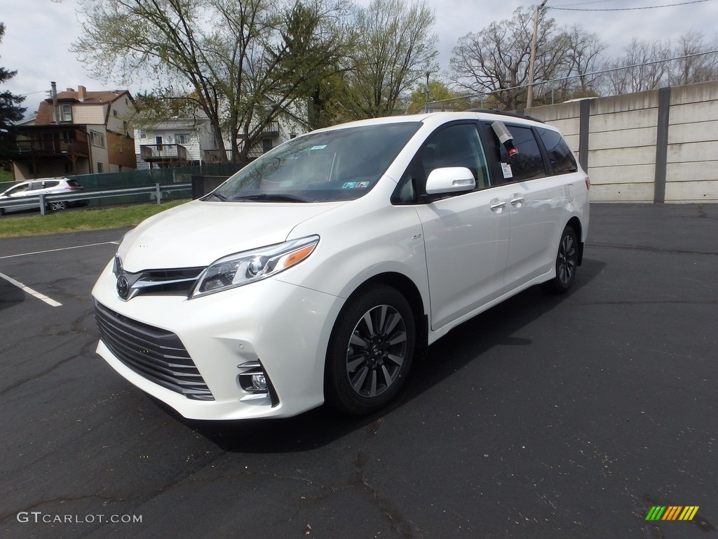 2019 Sienna Limited AWD - Blizzard Pearl White / Chestnut photo #4