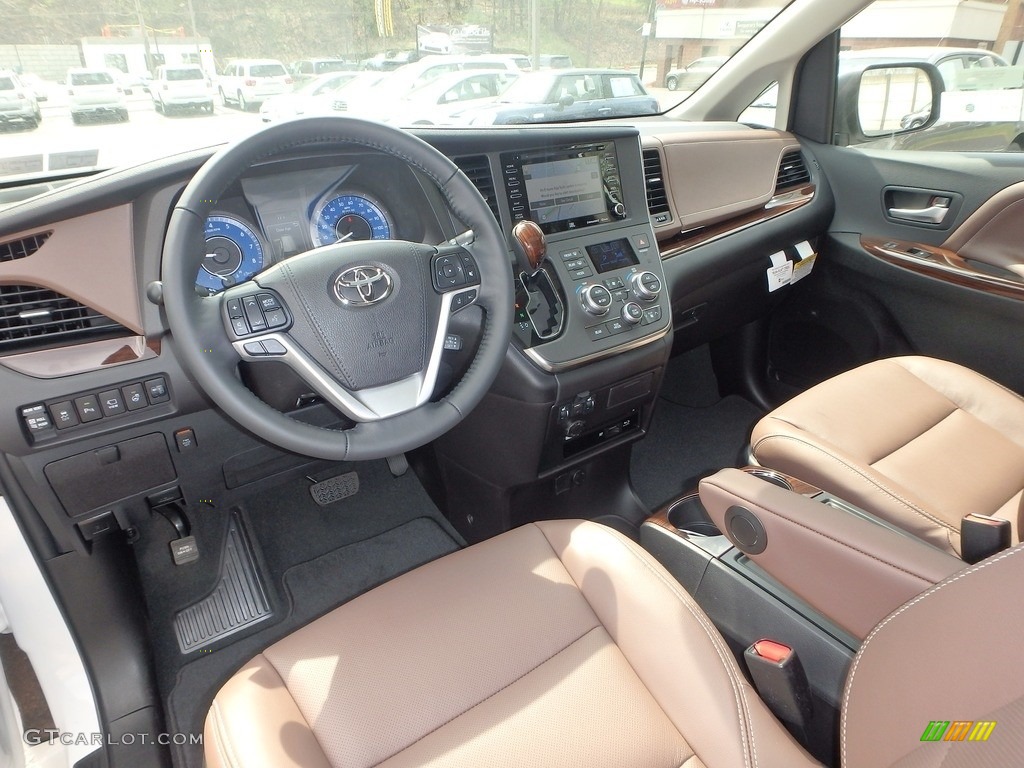 2019 Sienna Limited AWD - Blizzard Pearl White / Chestnut photo #8