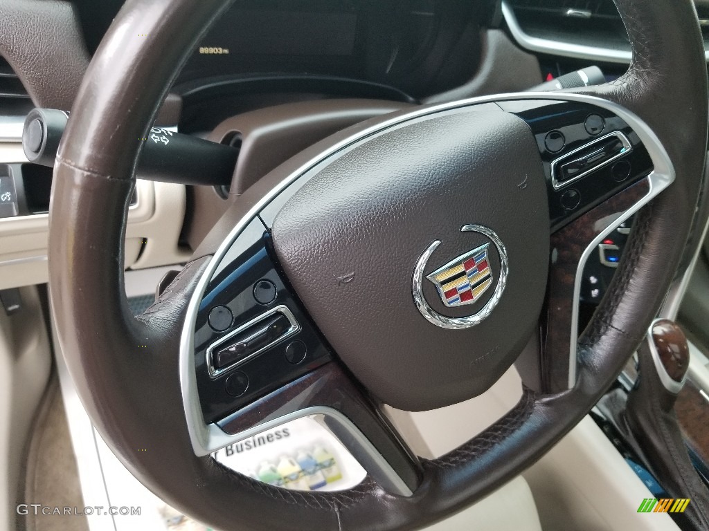 2013 XTS Luxury AWD - White Diamond Tricoat / Caramel/Jet Black photo #12