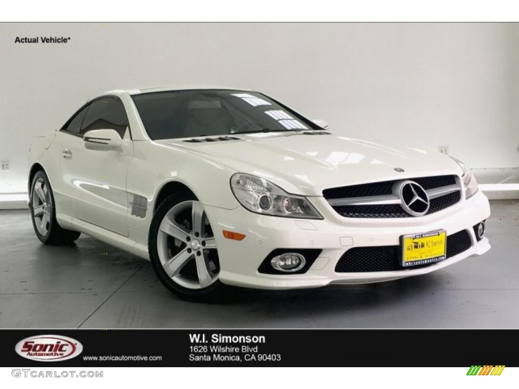 2011 SL 550 Roadster - Diamond White Metallic / Natural Beige photo #1
