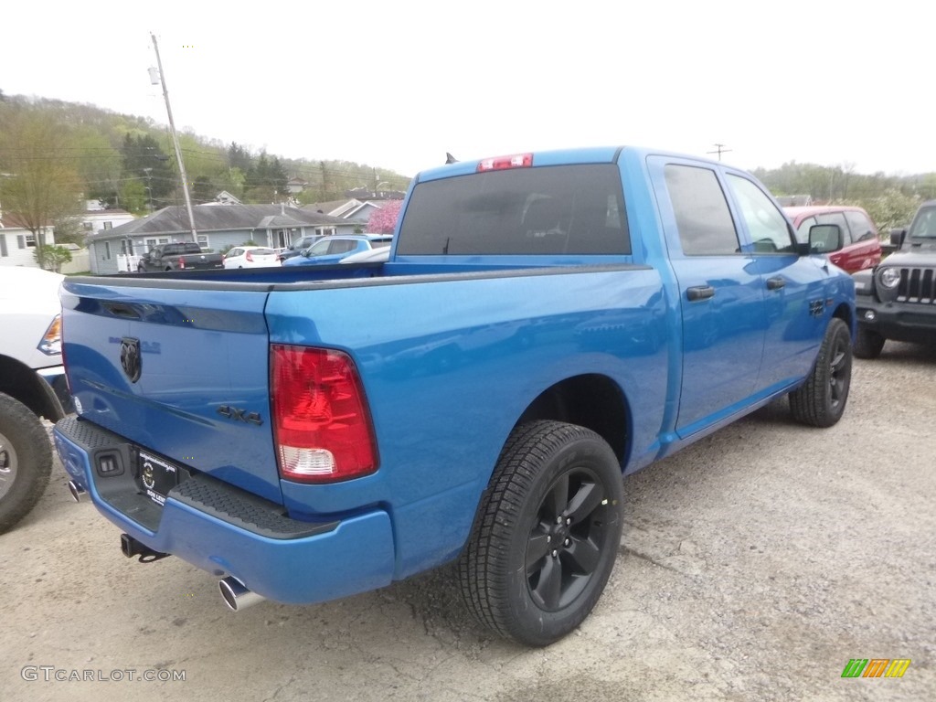 2019 1500 Classic Tradesman Crew Cab 4x4 - Hydro Blue Sport Edition / Black/Diesel Gray photo #5