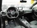 Black/Rock Gray Stitching Interior Photo for 2017 Audi S3 #132974054