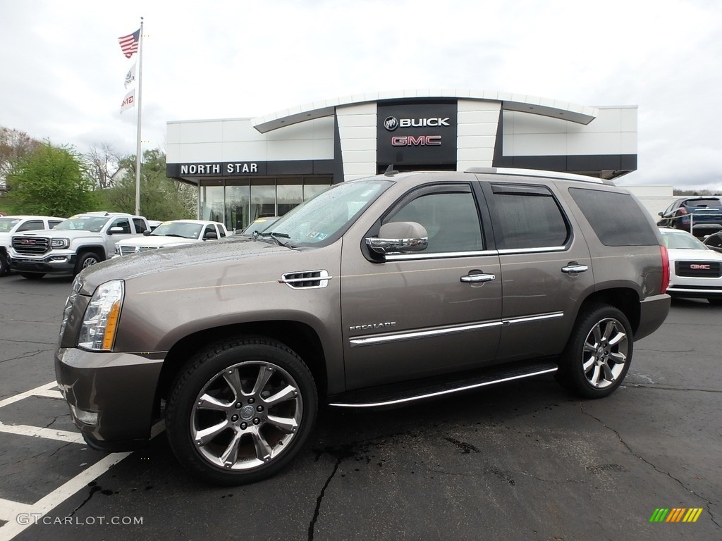 2012 Escalade Luxury AWD - Mocha Steel Metallic / Ebony/Ebony photo #1
