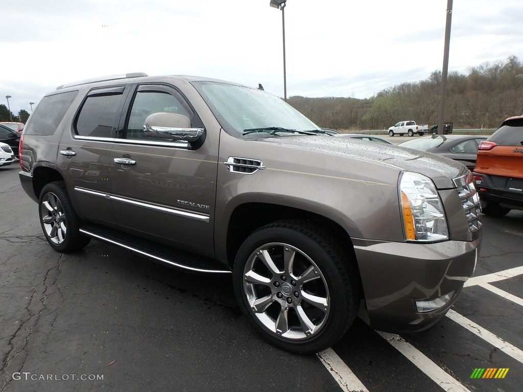 2012 Escalade Luxury AWD - Mocha Steel Metallic / Ebony/Ebony photo #3