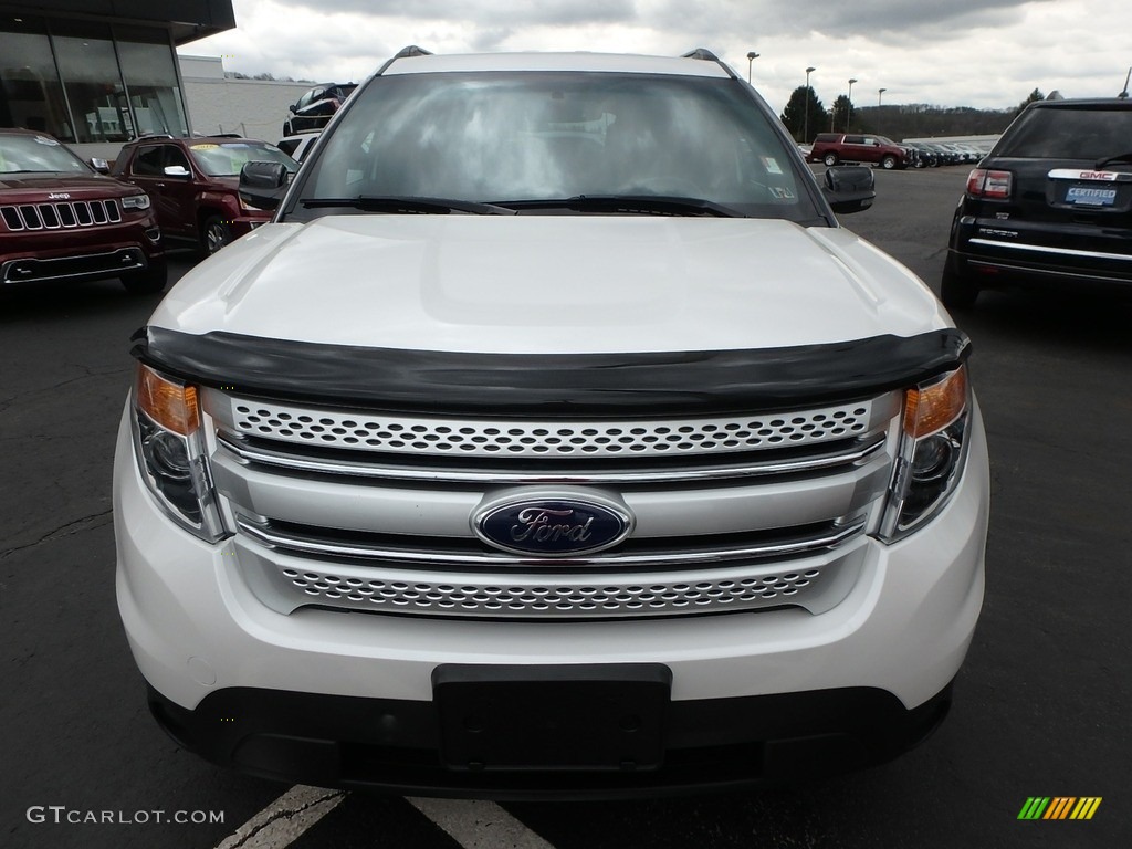 2012 Explorer XLT 4WD - White Platinum Tri-Coat / Charcoal Black photo #3
