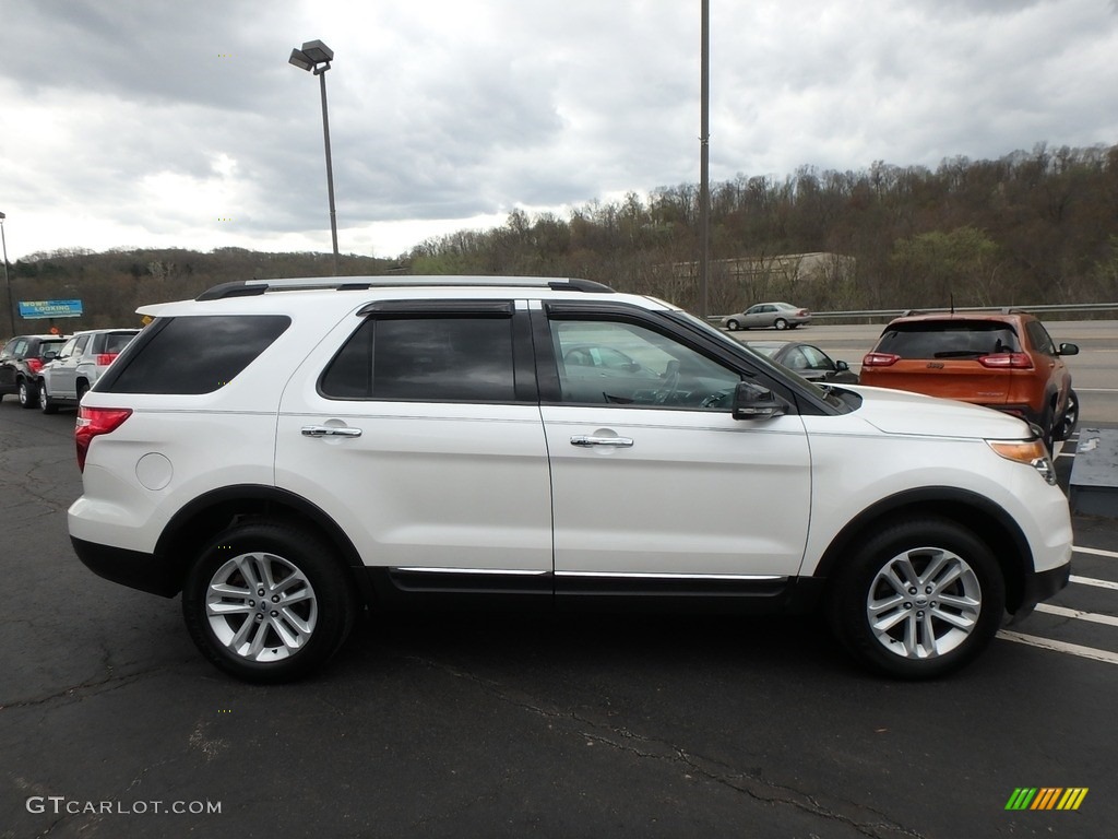 2012 Explorer XLT 4WD - White Platinum Tri-Coat / Charcoal Black photo #5