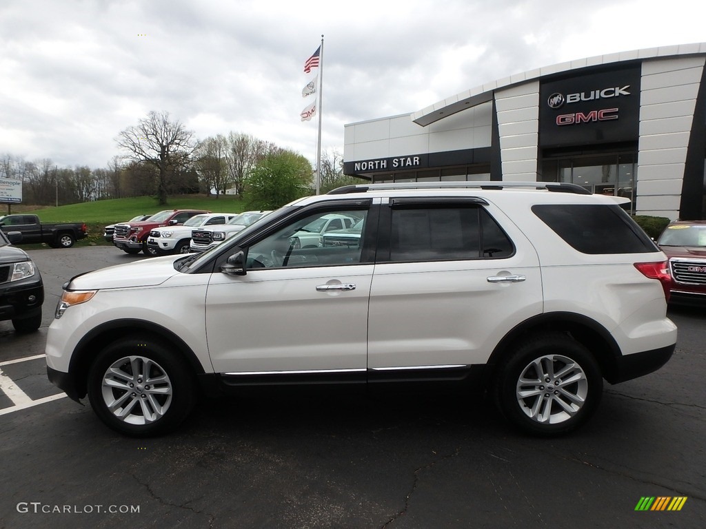 2012 Explorer XLT 4WD - White Platinum Tri-Coat / Charcoal Black photo #14