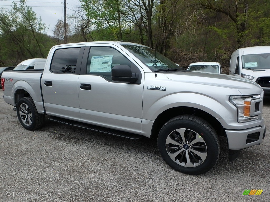 Ingot Silver 2019 Ford F150 STX SuperCrew 4x4 Exterior Photo #132977639