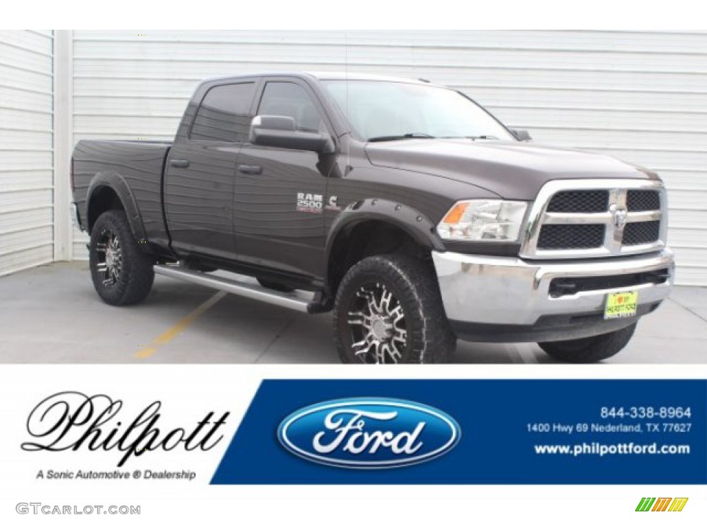 2016 2500 Tradesman Crew Cab 4x4 - Luxury Brown Pearl / Black/Diesel Gray photo #1