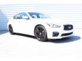 2015 Moonlight White Infiniti Q50 S 3.7  photo #2