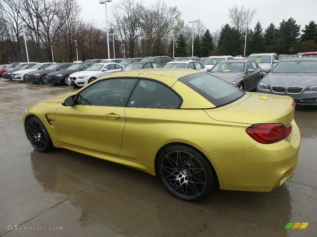 Austin Yellow Metallic 2020 BMW M4 Convertible Exterior Photo #132980519