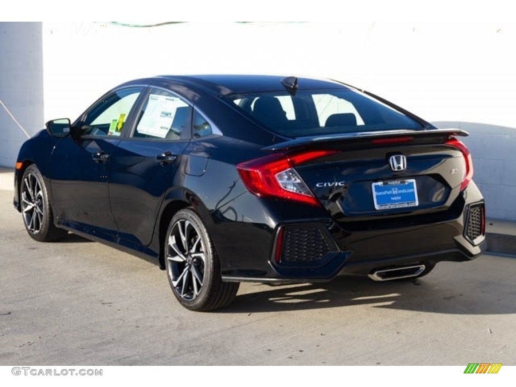 2019 Civic Si Sedan - Crystal Black Pearl / Black photo #2