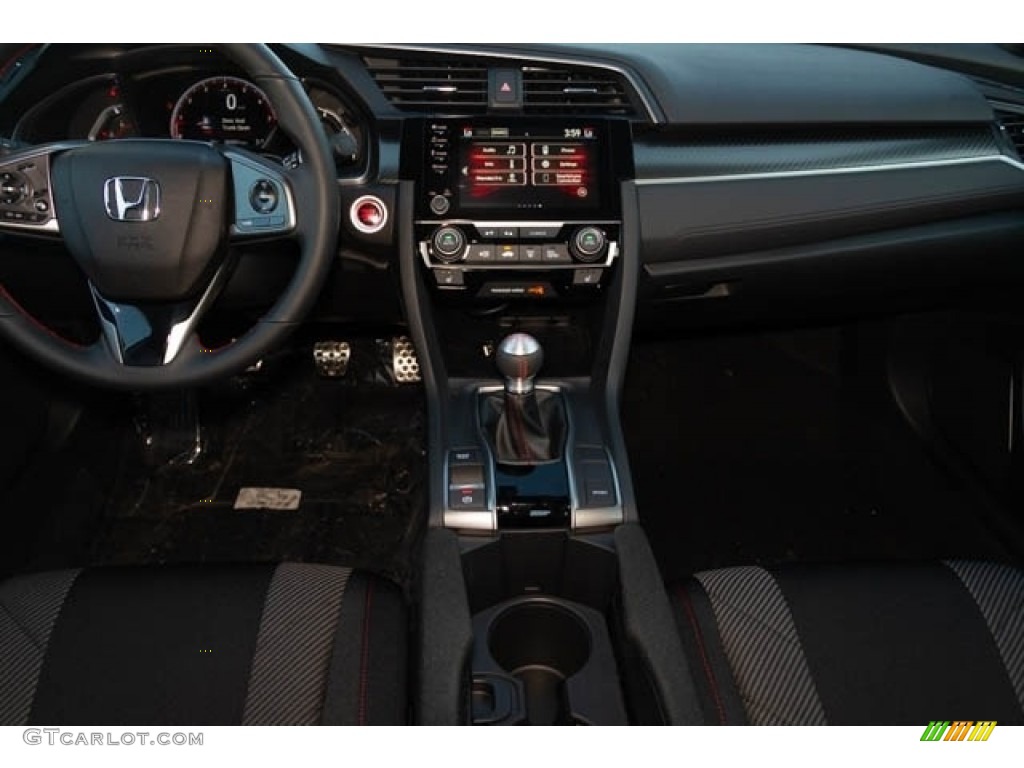 2019 Honda Civic Si Sedan Black Dashboard Photo #132981422