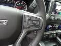 Jet Black 2019 Chevrolet Silverado 1500 LT Z71 Trail Boss Crew Cab 4WD Steering Wheel