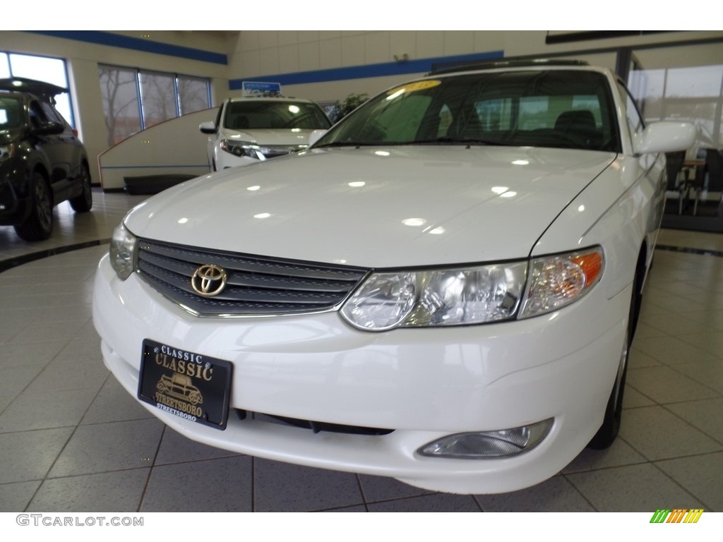2003 Solara SLE V6 Coupe - Diamond White Pearl / Ivory photo #7