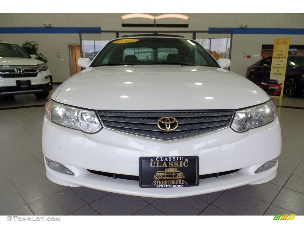 2003 Solara SLE V6 Coupe - Diamond White Pearl / Ivory photo #13