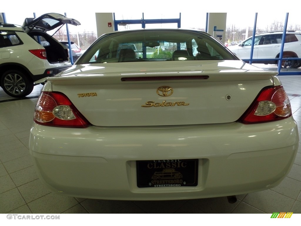 2003 Solara SLE V6 Coupe - Diamond White Pearl / Ivory photo #14