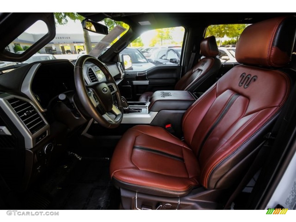 2018 F150 King Ranch SuperCrew 4x4 - White Gold / Dark Marsala photo #18