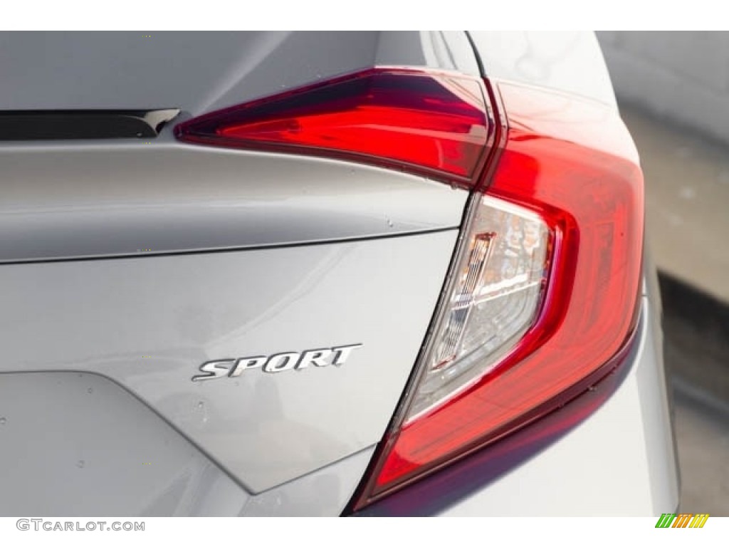 2019 Civic Sport Sedan - Lunar Silver Metallic / Black photo #8