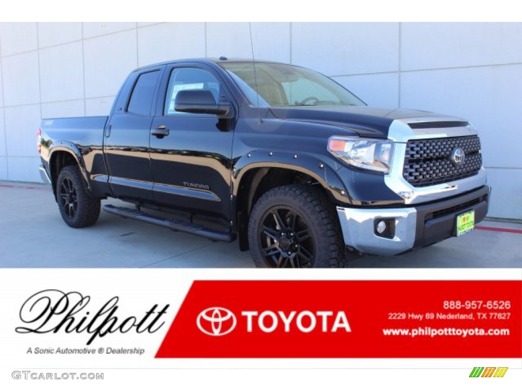 2019 Tundra SR5 Double Cab - Midnight Black Metallic / Graphite photo #1