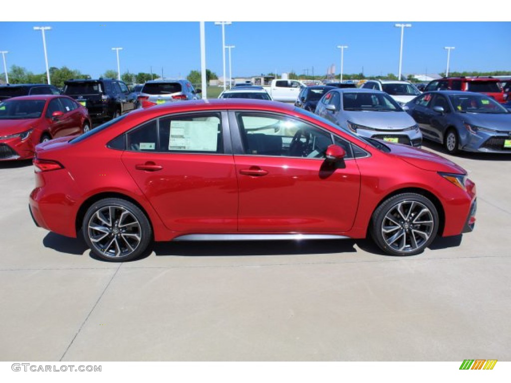 Barcelona Red Metallic 2020 Toyota Corolla SE Exterior Photo #132991689