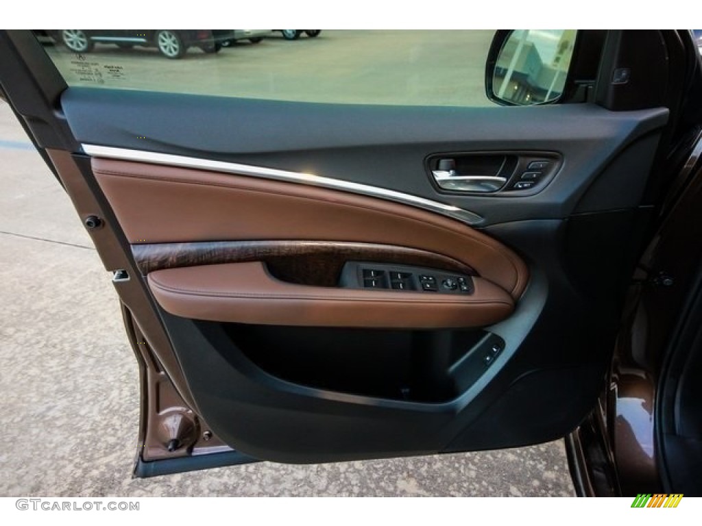 2019 Acura MDX Advance Espresso Door Panel Photo #132992490