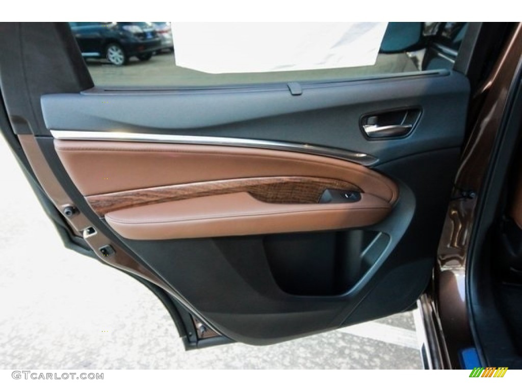 2019 Acura MDX Advance Espresso Door Panel Photo #132992520