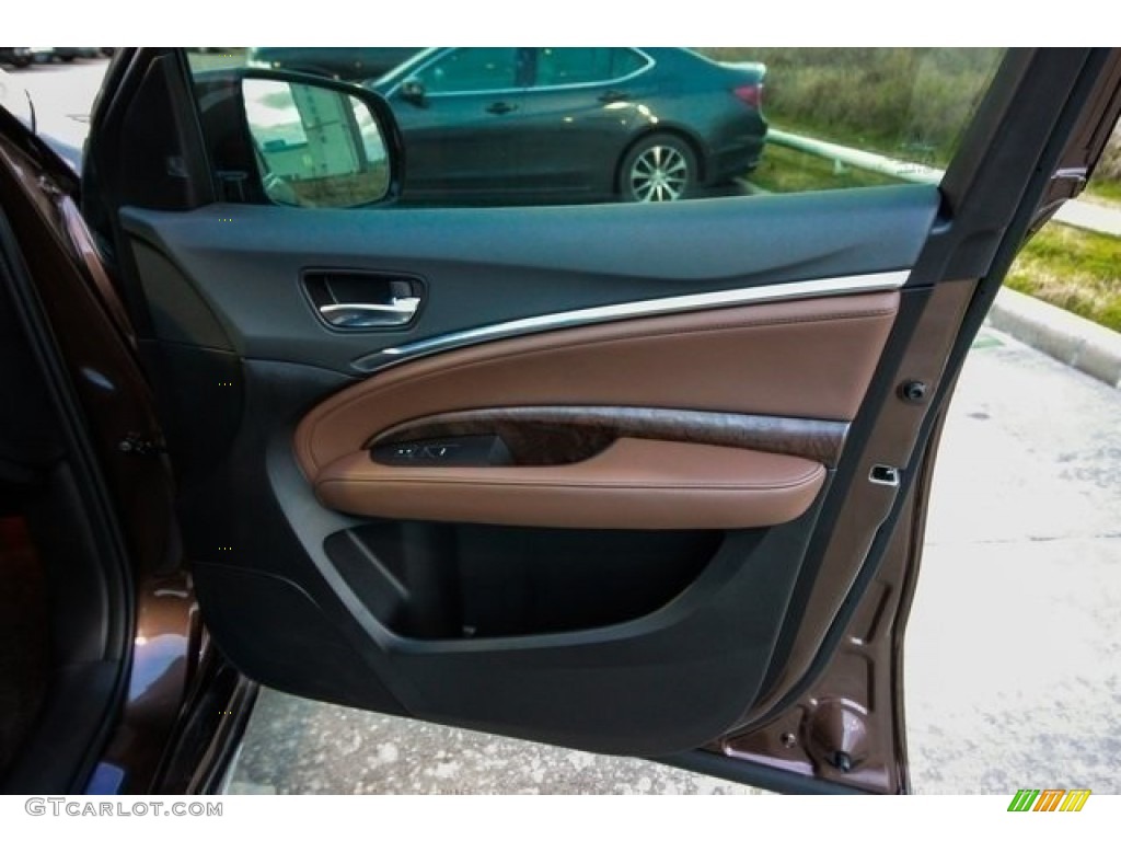 2019 Acura MDX Advance Espresso Door Panel Photo #132992608