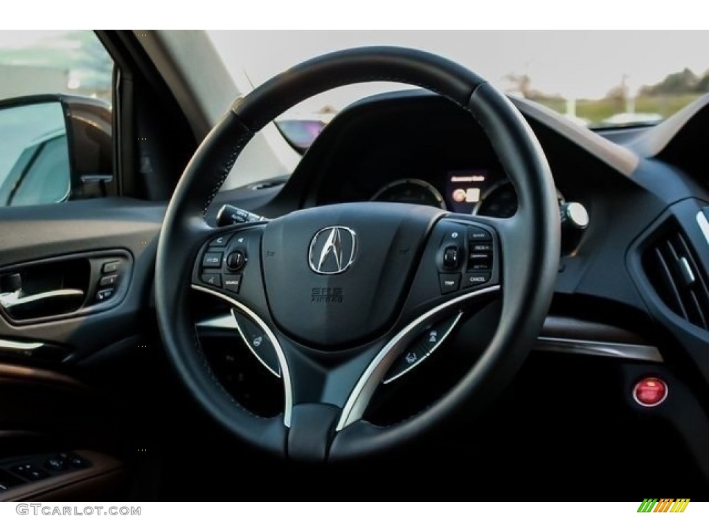 2019 Acura MDX Advance Espresso Steering Wheel Photo #132992655