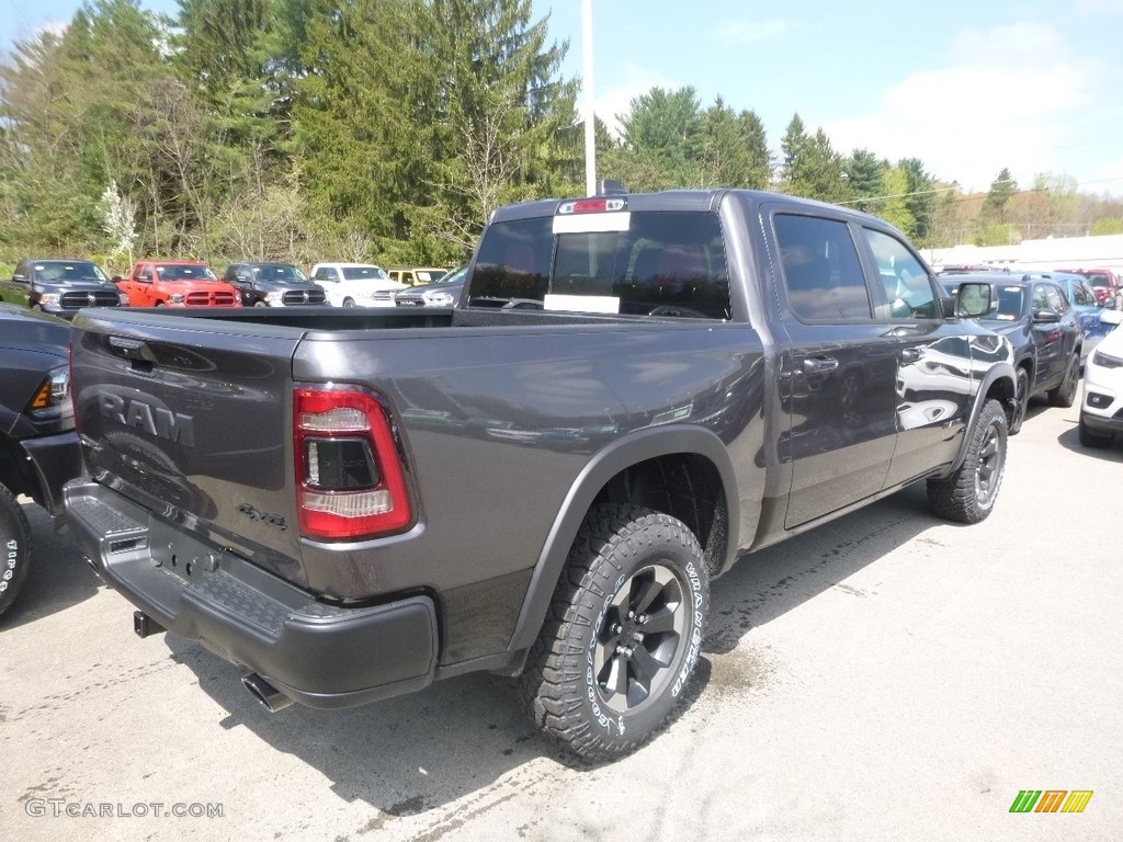 2019 1500 Rebel Crew Cab 4x4 - Granite Crystal Metallic / Black/Red photo #5