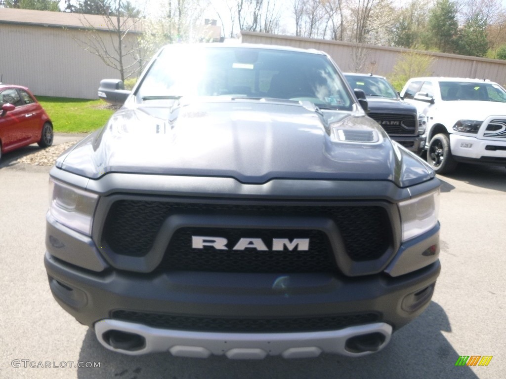 2019 1500 Rebel Crew Cab 4x4 - Granite Crystal Metallic / Black/Red photo #8