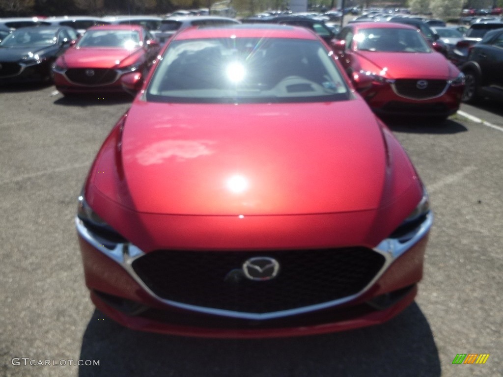 2019 MAZDA3 Premium Sedan - Soul Red Crystal Metallic / Black photo #4