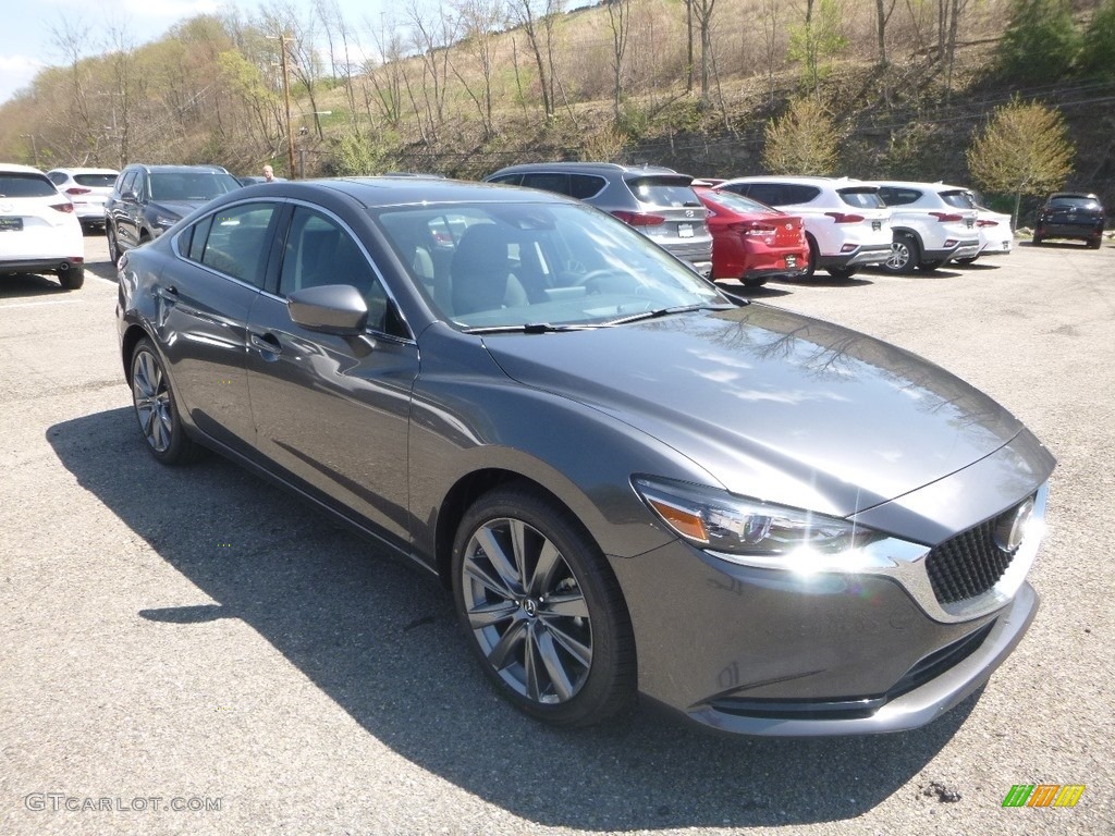 Machine Gray Metallic 2019 Mazda Mazda6 Touring Exterior Photo #132997490