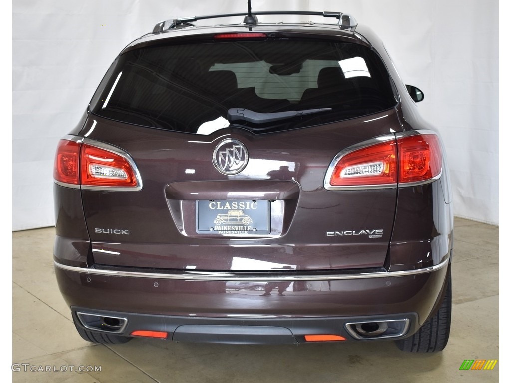 2016 Enclave Premium AWD - Dark Chocolate Metallic / Choccachino/Cocoa photo #3