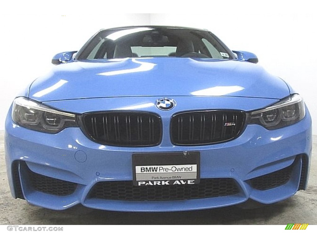 2018 M4 Coupe - Yas Marina Blue Metallic / Silverstone photo #3