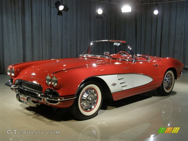 1958 Corvette Convertible - Red / Red photo #1