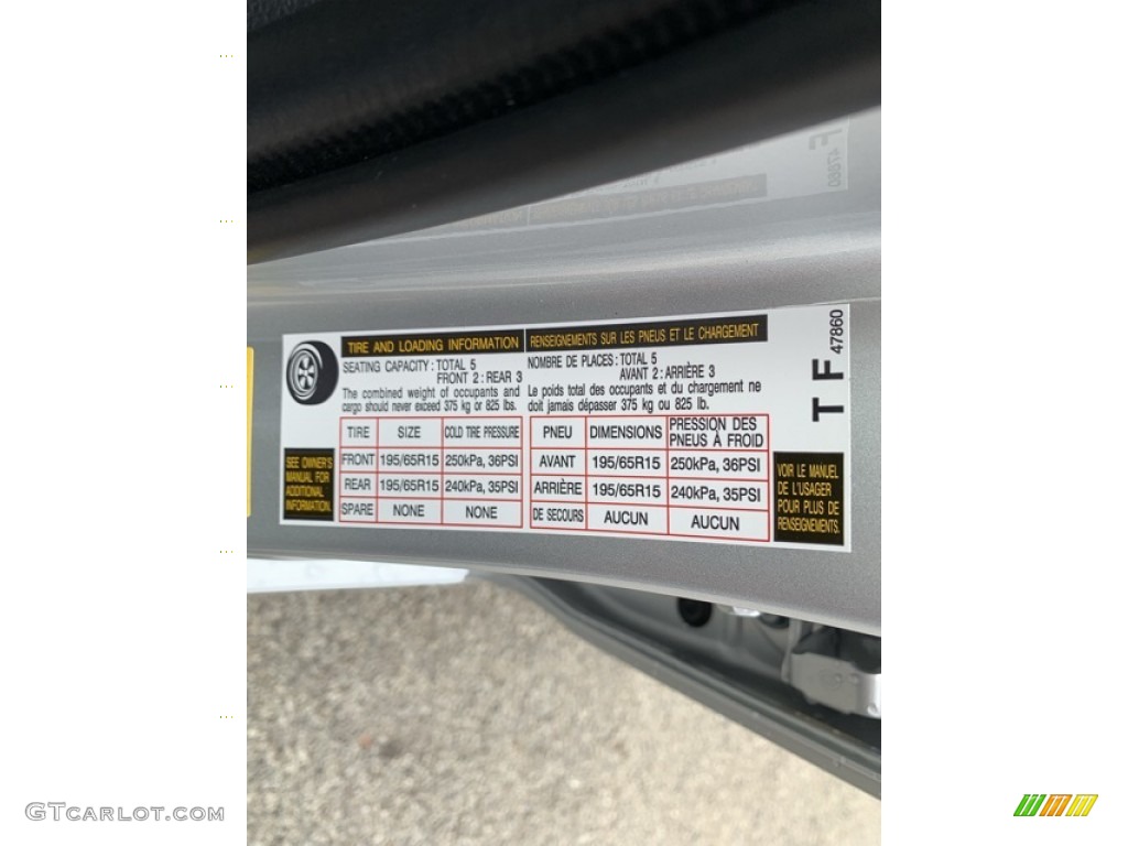 2019 Toyota Prius XLE AWD-e Info Tag Photos
