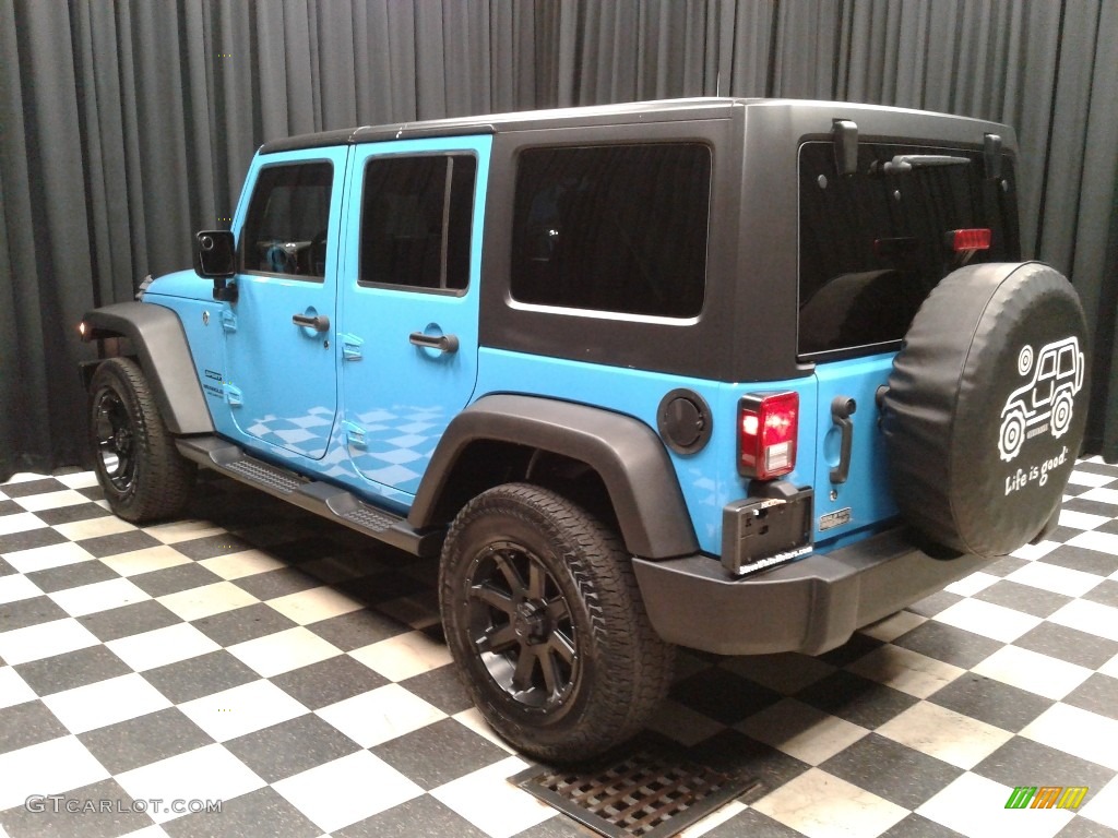 2017 Wrangler Unlimited Sport 4x4 - Chief Blue / Black photo #8